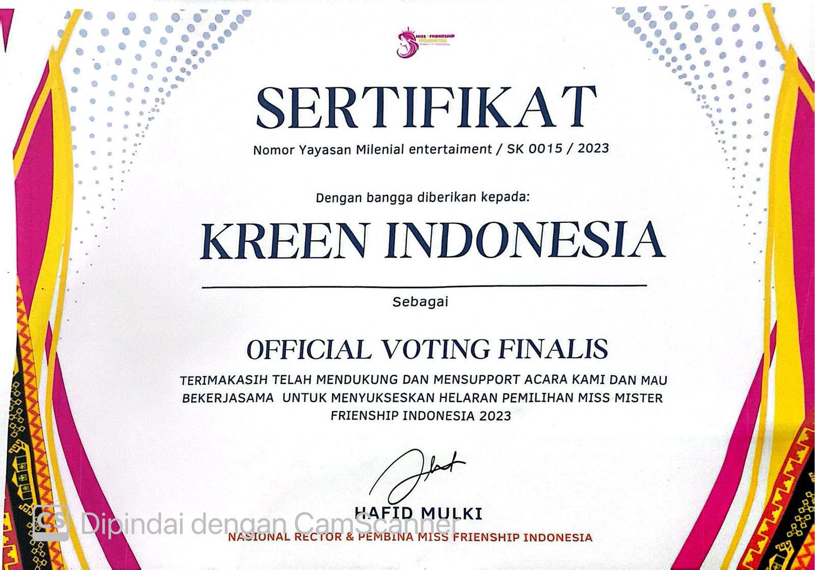 Miss Mister Friendship Indonesia 2023