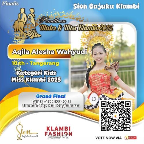aqila alesha wahyudi